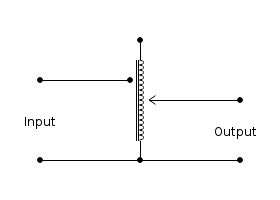Wiring diagram - Variator with step-up winding
